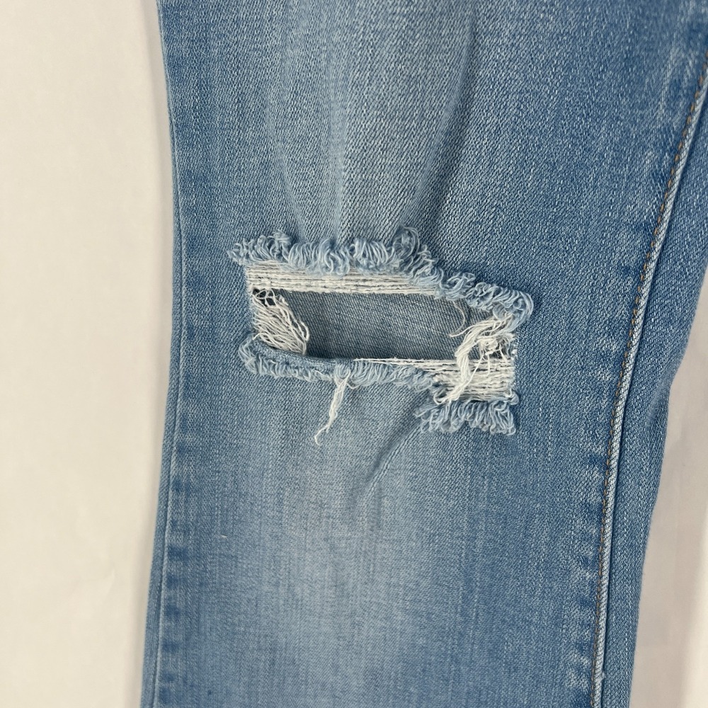 Levi's 726 Bootcut Jeans Womens 28 Blue Denim High Rise Light Wash Flared Leg - Picture 4 of 13
